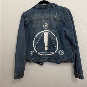 Ci Sono Distressed Denim Jacket size L